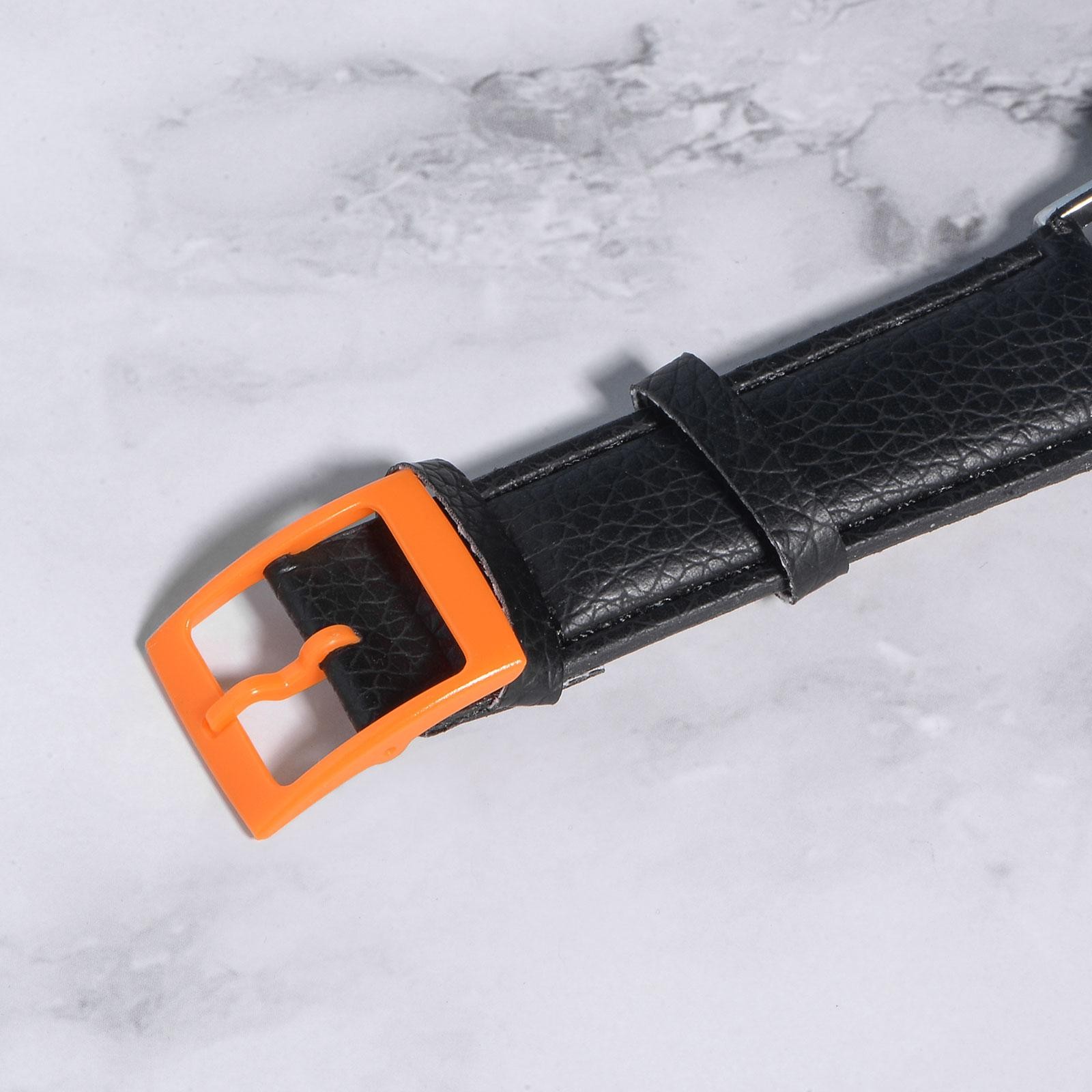 Watch strap plastic buckle for 16mm width orange 2pcs