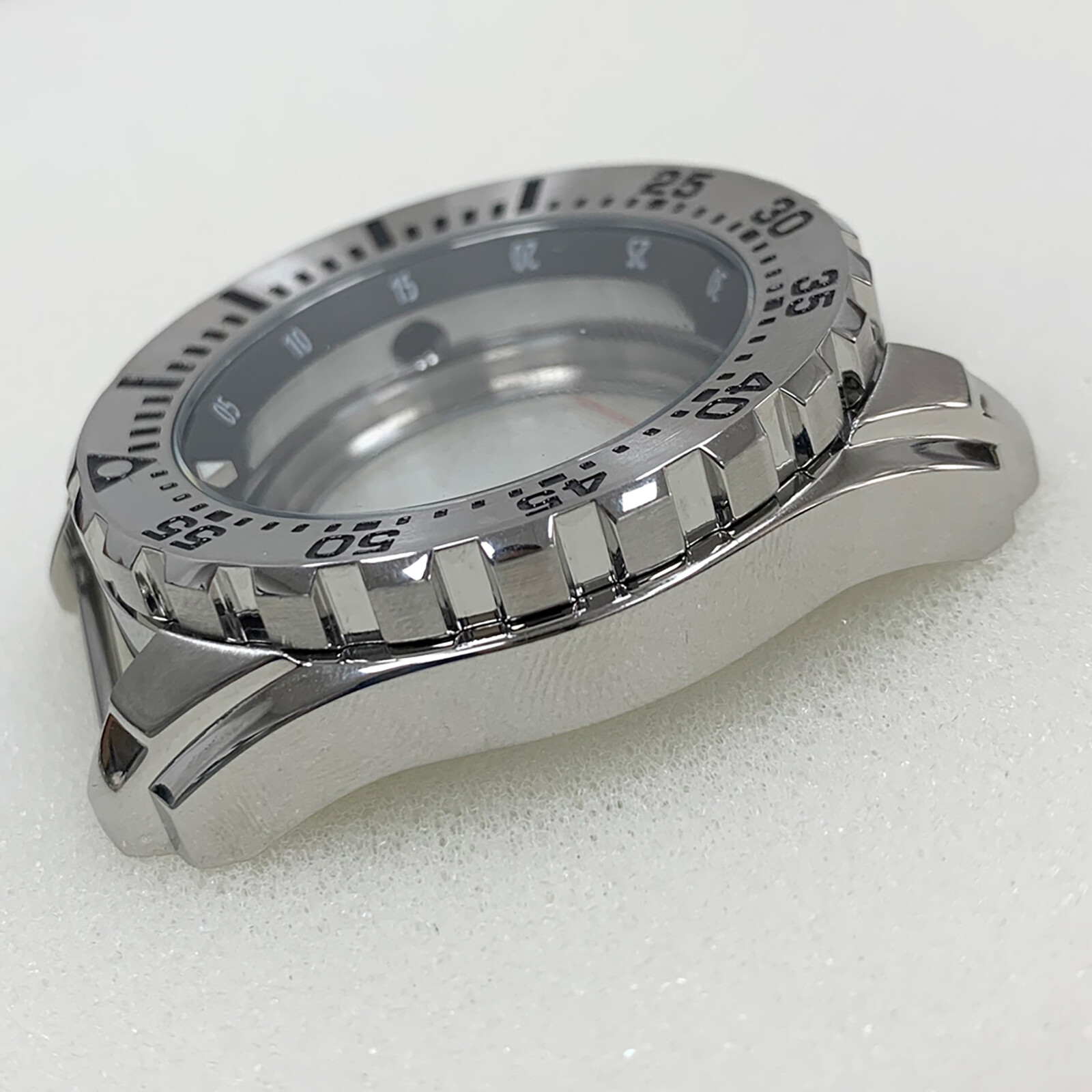 44MM Inner Shadow Case Rotatable Bezel Watch Case for NH35/NH36/4R Movement