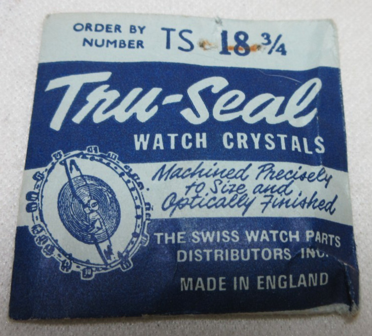 TRU-SEAL WATCH CRYSTAL TS 18 3/4 WATCHMAKER REPLACEMENT PART #200