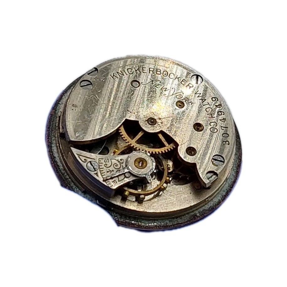 Knickerbocker 6s New York Movement Enamel Dial Pocket Watch Parts