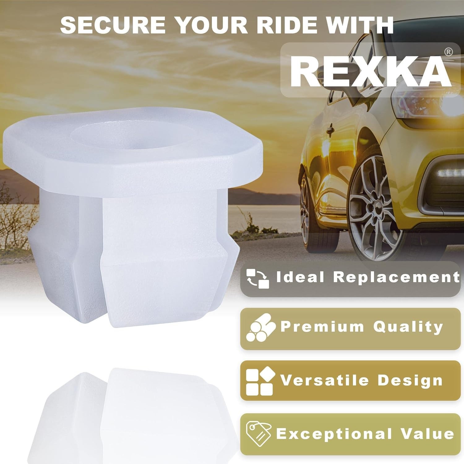 Rexka 20pcs Headlight Bezel Grill Screw Nuts GM 3919773 Chevy GMC