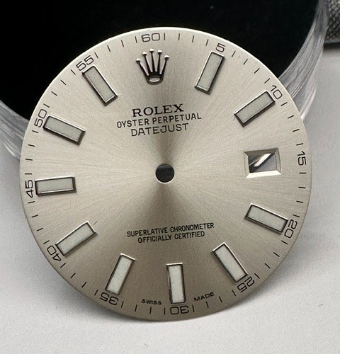 Original Rolex Datejust Dial 116300 116334 Silver