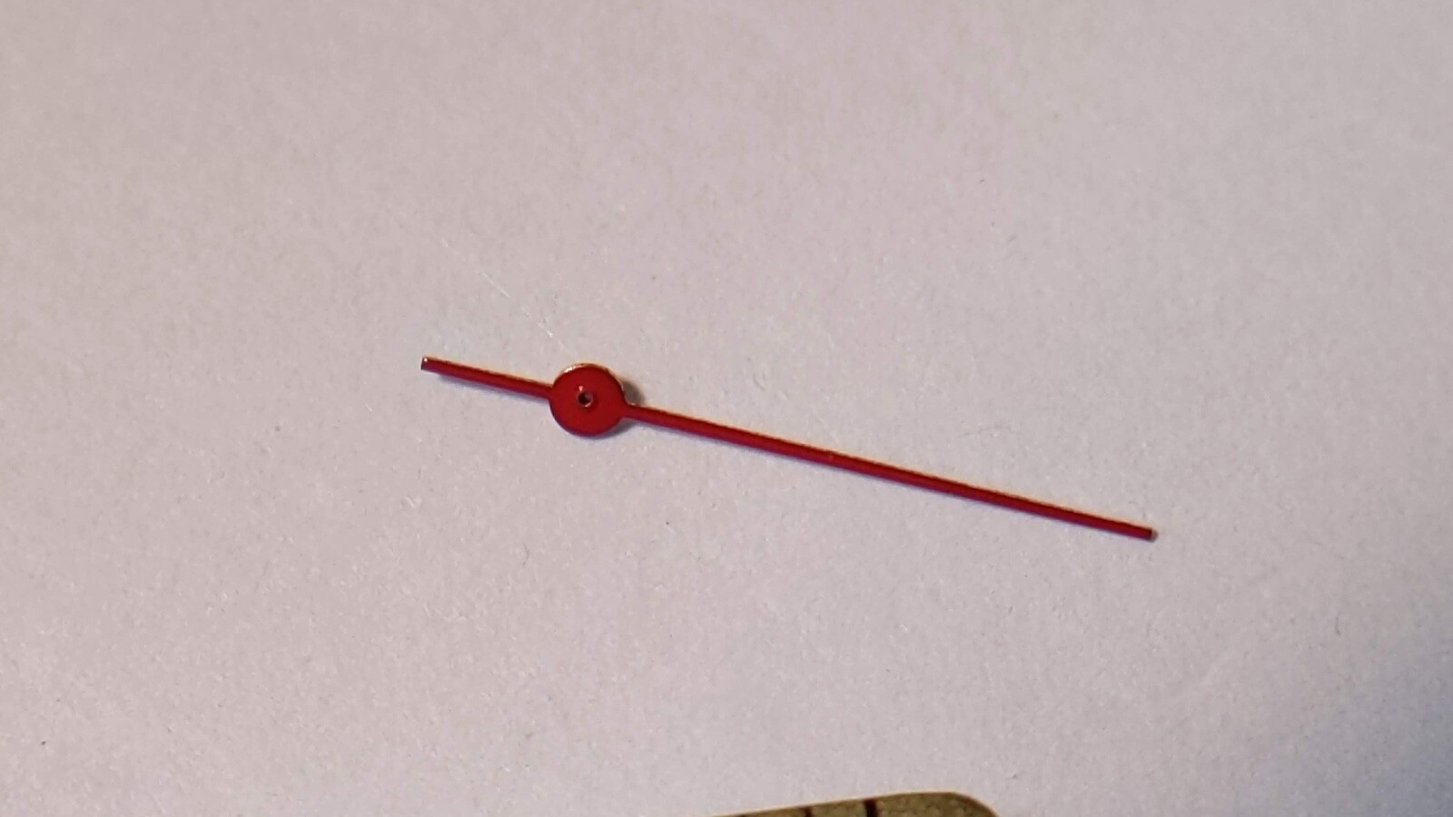 Nickel rouge sweep second hand RED. 18/70 T35, New Rouge, approx 9.7-10mm length