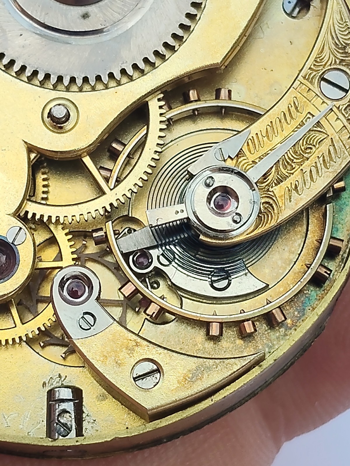 Ch. Ed. Lardet Fleurier Suisse – High grade pocket watch movement – Glashutte