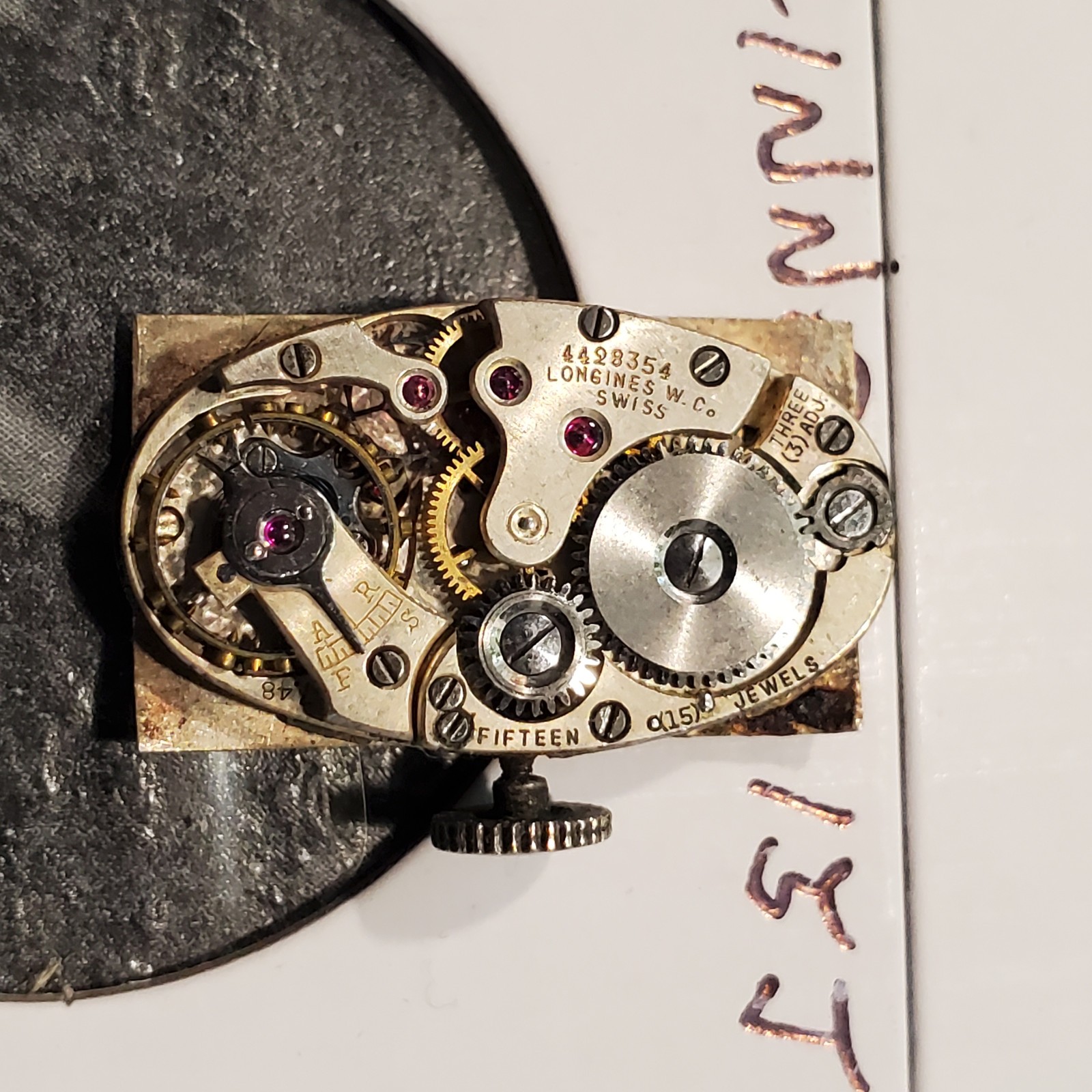 LONGINES 15j WRIST WATCH MOVEMENT #1686