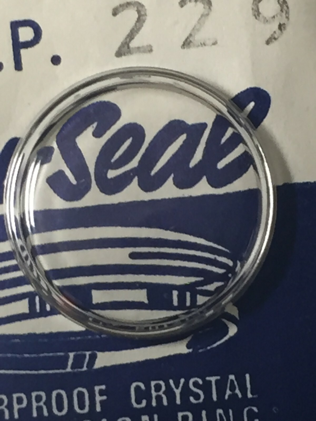 Tru-Seal Chrome Tension Ring Waterproof Watch Glass NOS Sizes 150-373 Sternkreuz