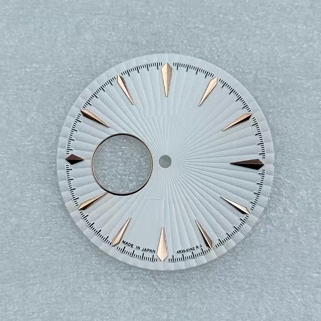 35mm Skeleton Watch Dial Open Heart Radiating Pattern Fit Auto Mod
