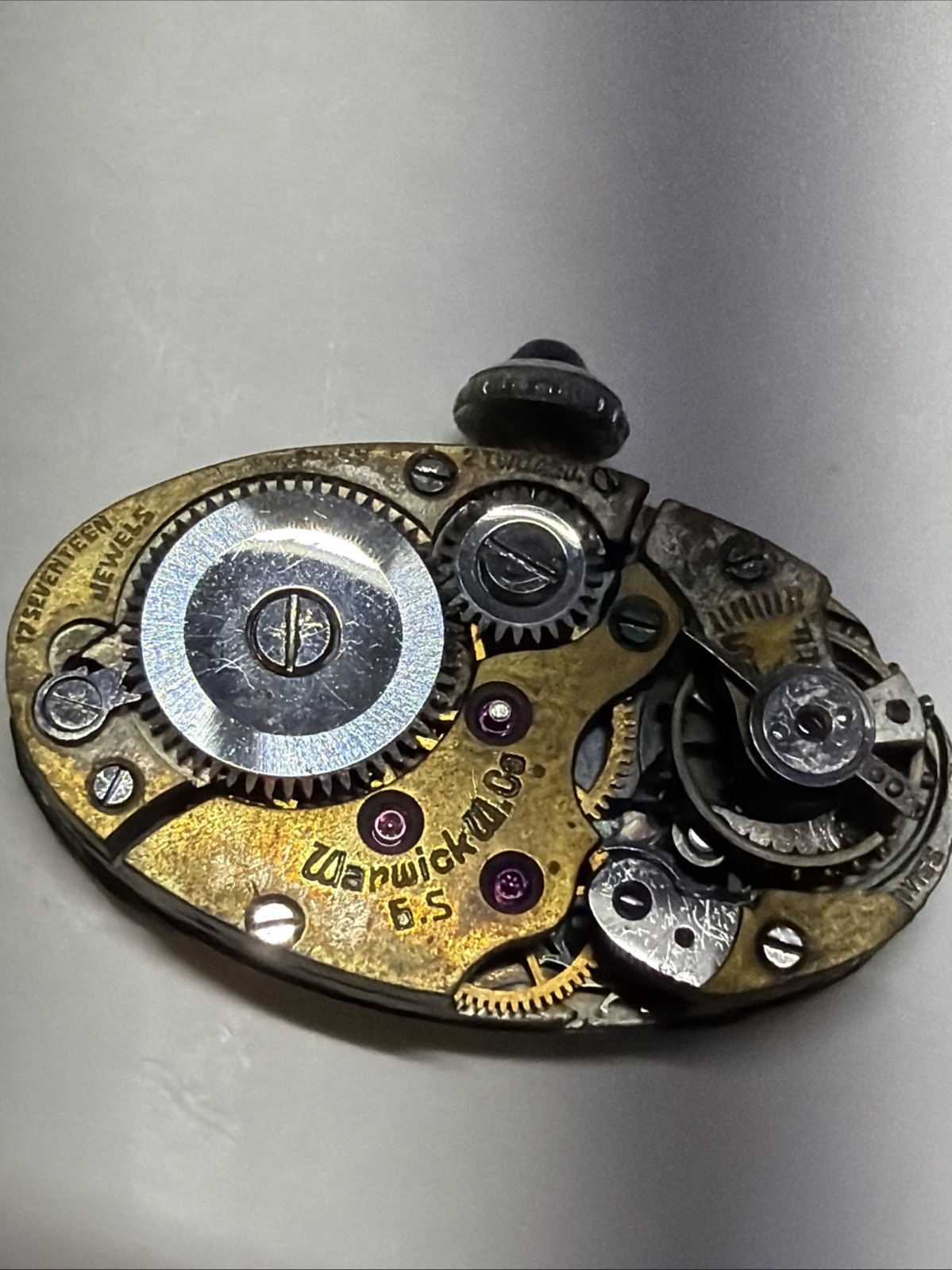Warwick Watch Movement Cal. 225 17 jewels -6.5 W/ Dial
