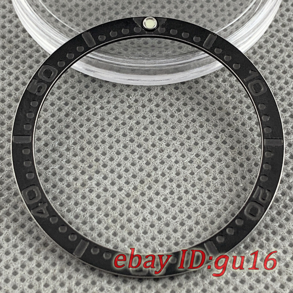 38mm Black/Blue/Green flat stainless steel bezel fit SKX007 SKX009 bezel insert