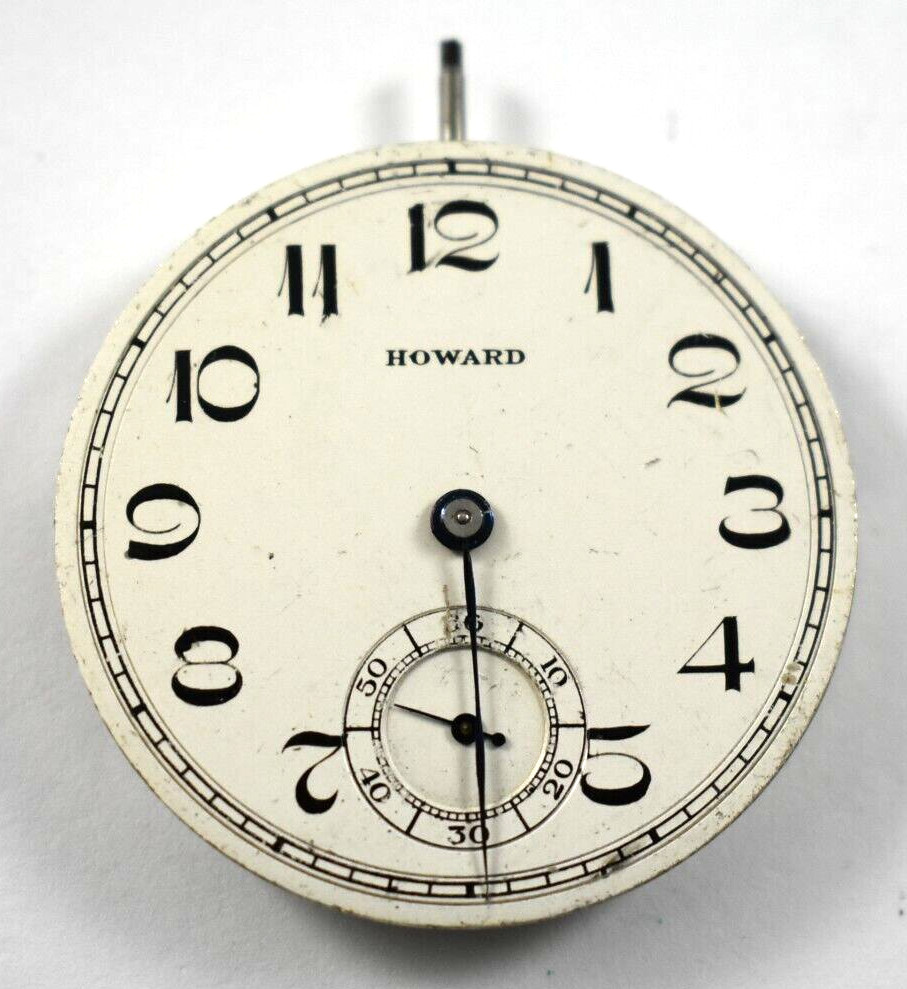 Vintage Howard 12s 21J OF Pocket Watch Movement lot.fm