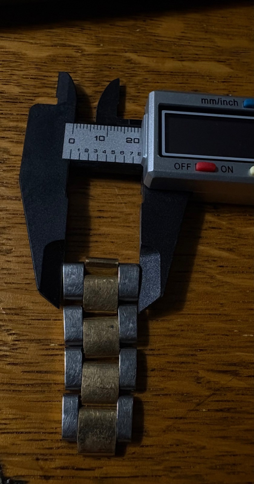 18K/SS TWO TONE OYSTER WATCH LINK FOR ROLEX DATEJUST, SUBMARINER, GMT MASTER 2