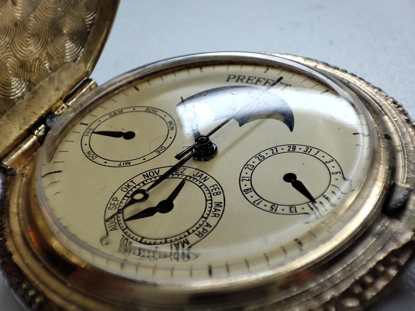 fisherman prefect pocket Watch parrenin AP 2640D remex 46.5 mm – for parts