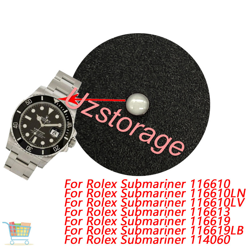 Blue Lume Pearl Dot Pip Bezel Insert For Rolex Submariner 116610LV 116613 116619