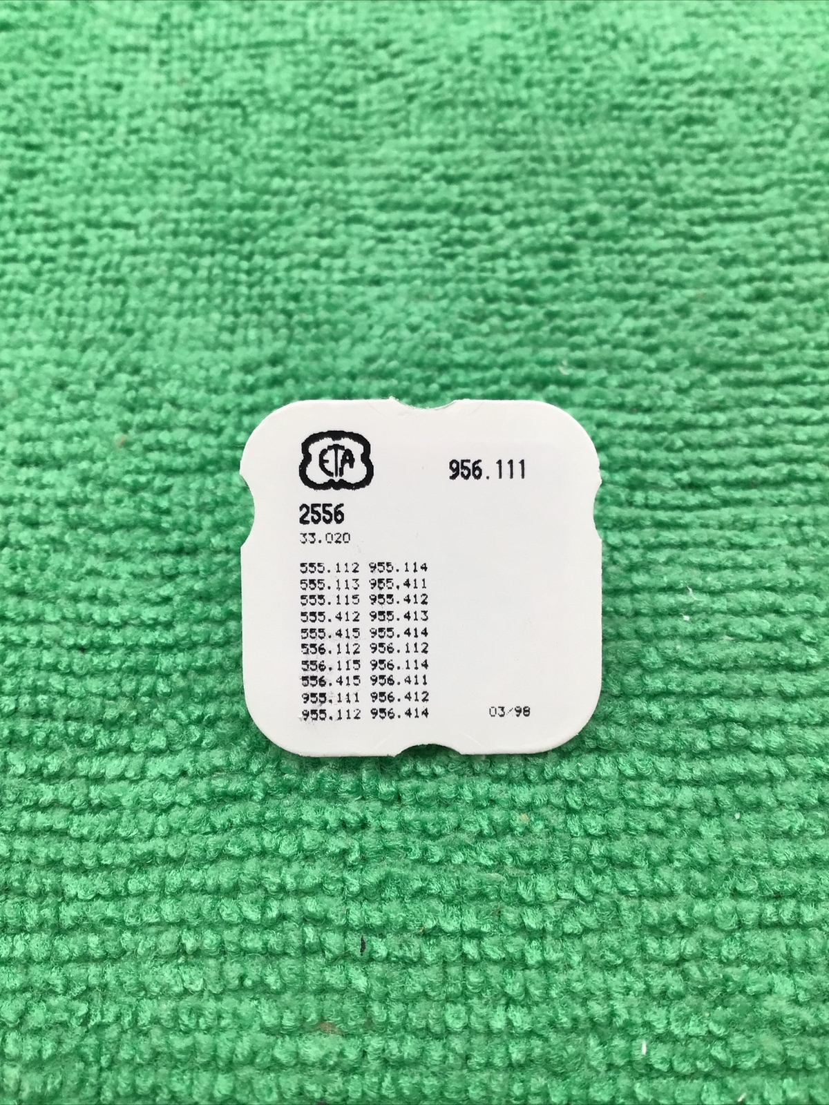 ESA 956.111 Date Indicator Wheel Watch Part 2556, X8195