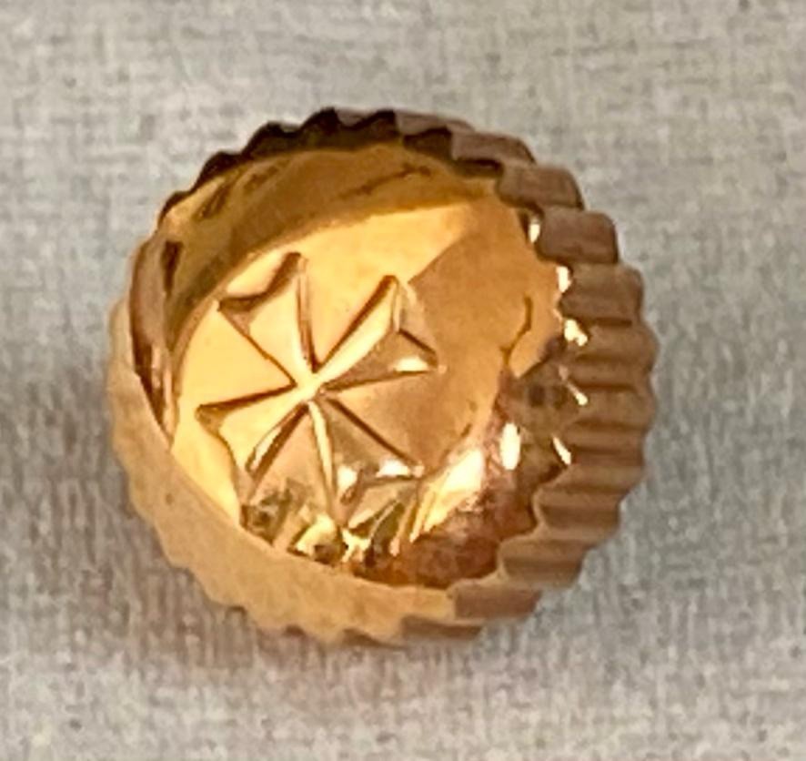 Rose Gold Vacheron Constantin VC Crown 6.5mm x 3.5mm, Tap 10 – Case Tube 2.5mm