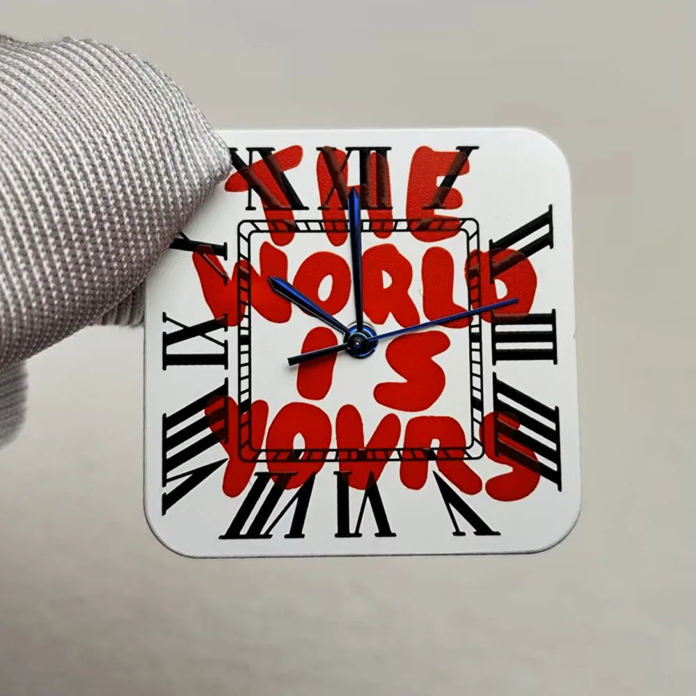 27mm Watch Dial Square Roman Numeral Men Face Design For NH35 Movement Parts