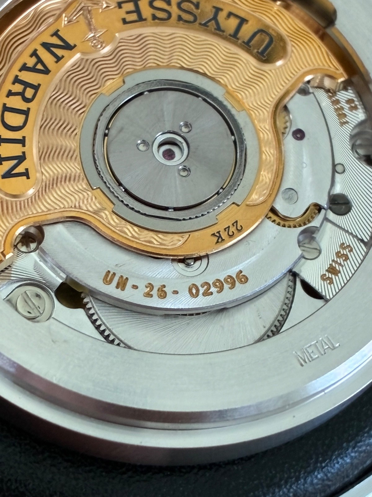 Ulysse Nardin Maxi Marine Chronometer UN-26 Automatic Watch Movement – Rose Gold