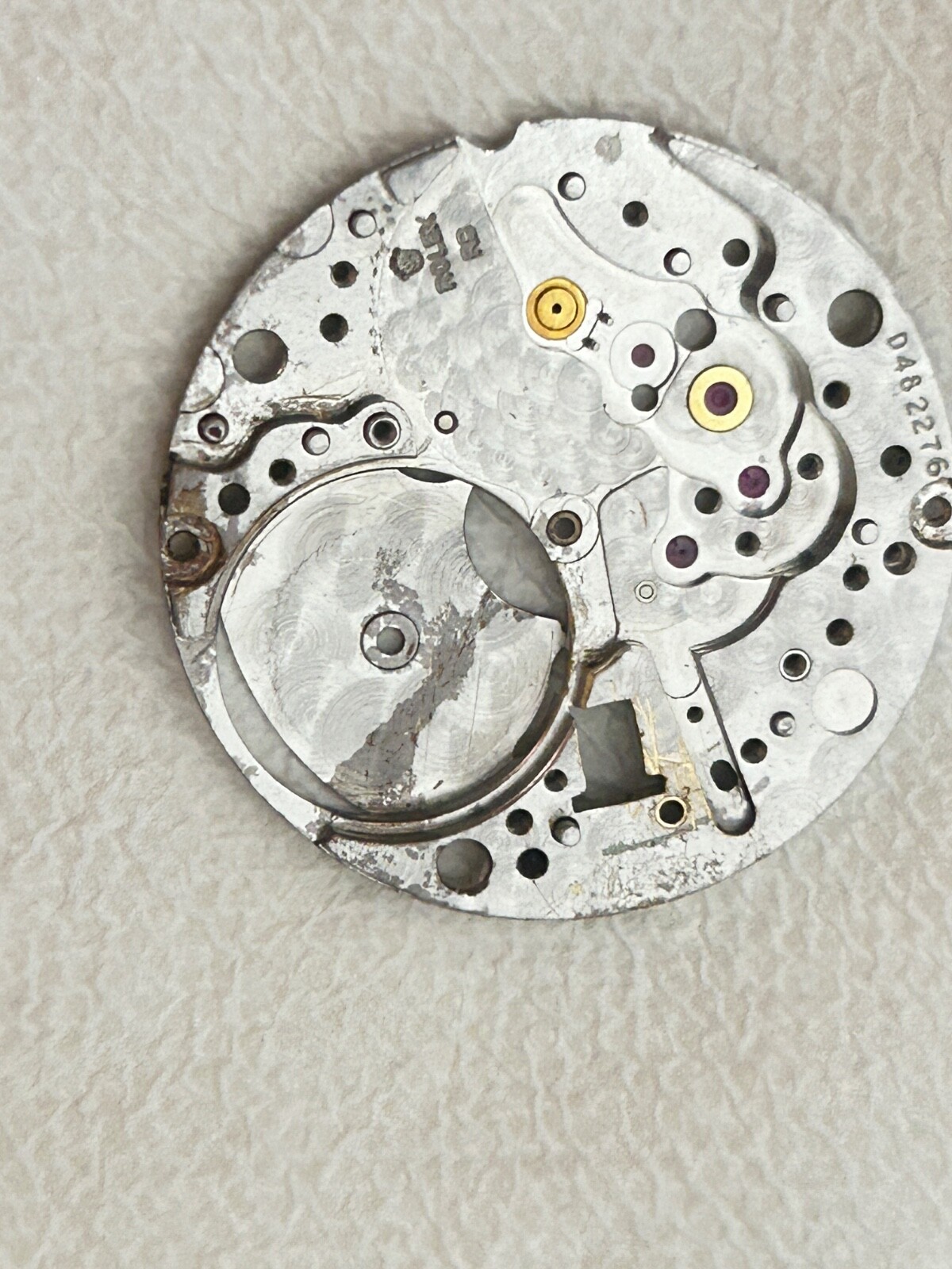 100% Authentic ROLEX 1570 Main Plate with all jewels and used