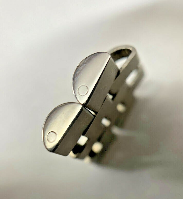 ROLEX Stainless Steel SS mens 16mm Jubilee Watch Band Bracelet two 2 LINKs