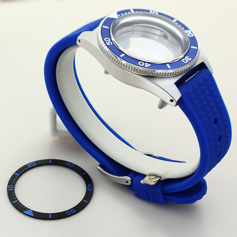 40mm Stainless Steel Watch Case Strap Sapphire Glass For Seiko Nh35/36 Movement