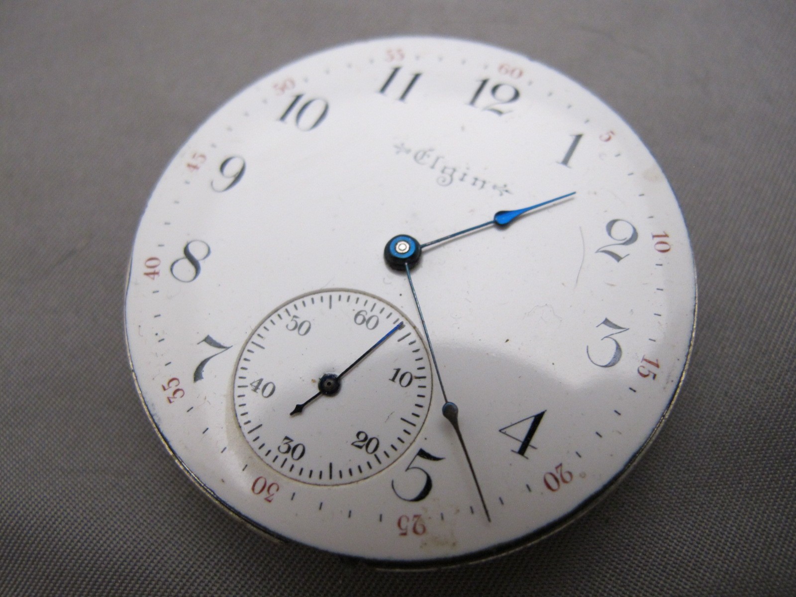 ELGIN 16S 15J Pocket Watch Movement-Grade 247 Model 6-1902-Running