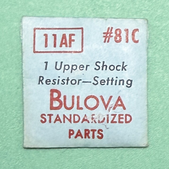 Gen Bulova Part 81C Upper Shock Resistor Setting 11AF 11AFA 11AFAC 11AFC 133 NOS