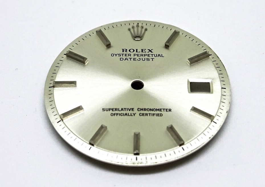 Men Rolex Sliver 18K White Gold Oyster Perpetual Non Quickset Datejust Dial