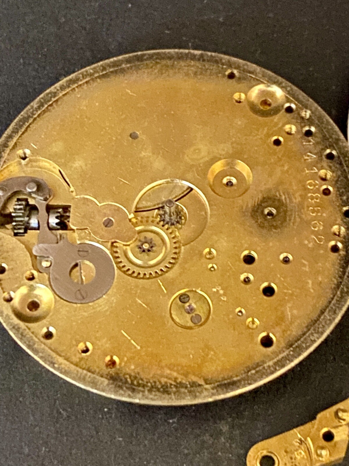 Vintage Union Pocket Watch Movement 43mm