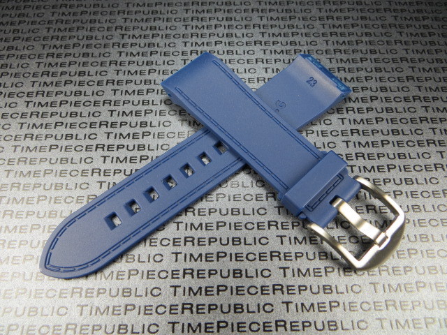 23mm PU Rubber Diver Strap Blue Tang Watch Band for CARTIER SANTOS 100 XL Large