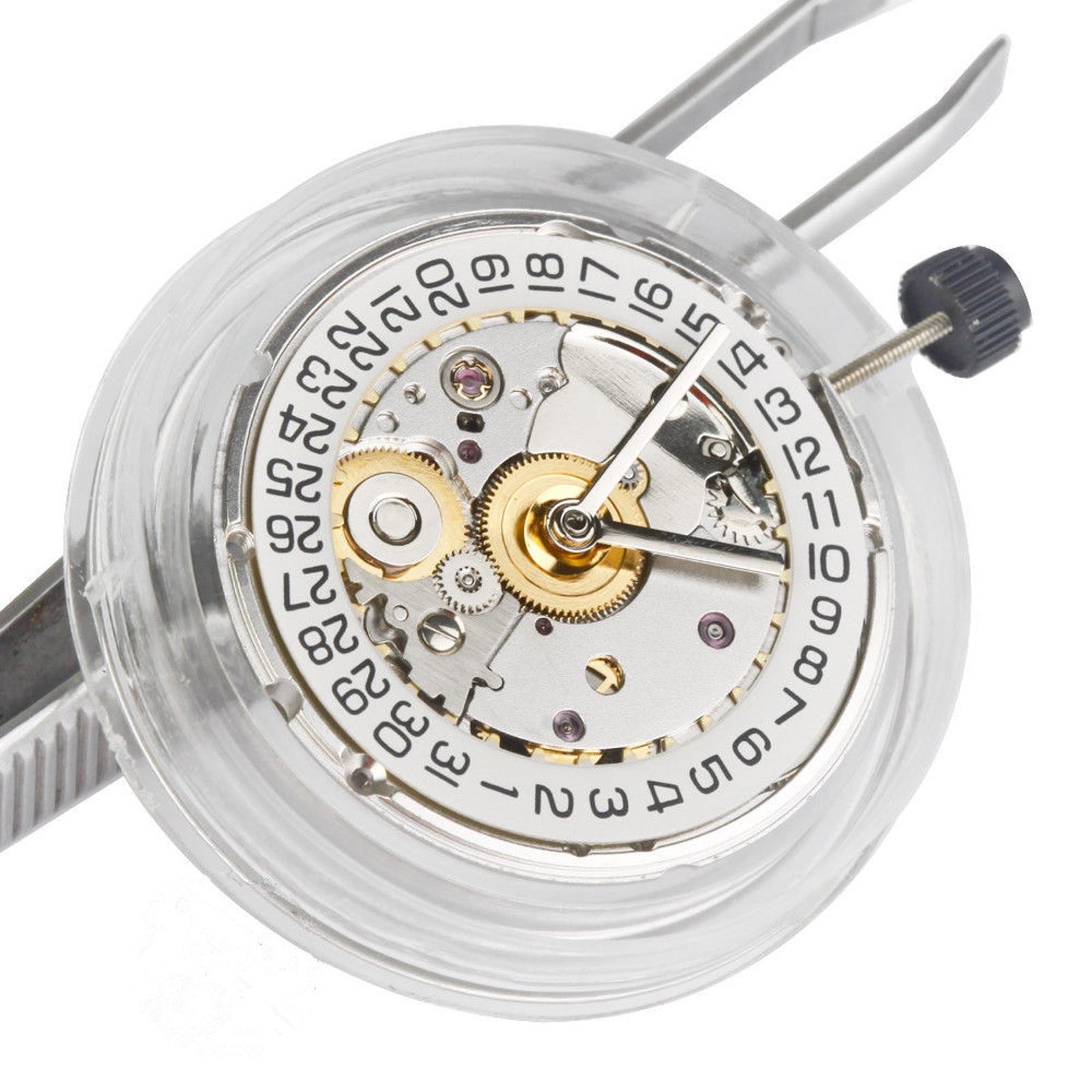 White/Gold Automatic Watch Movement Replacement Parts For ETA 2824 2824-2 ooo