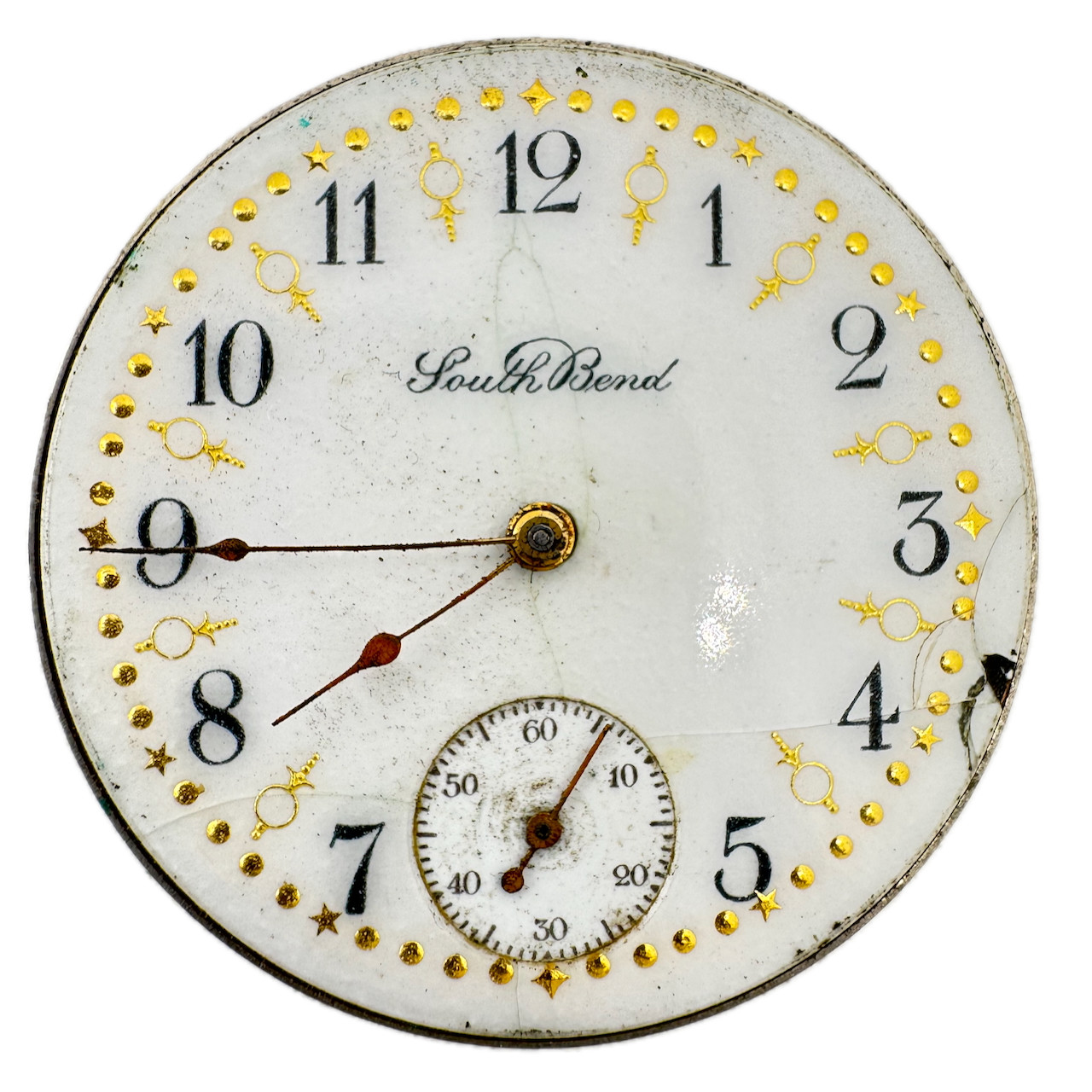 Antique 16s 1911 South Bend Multicolor 17j Mechanical Pocket Watch Movement 215