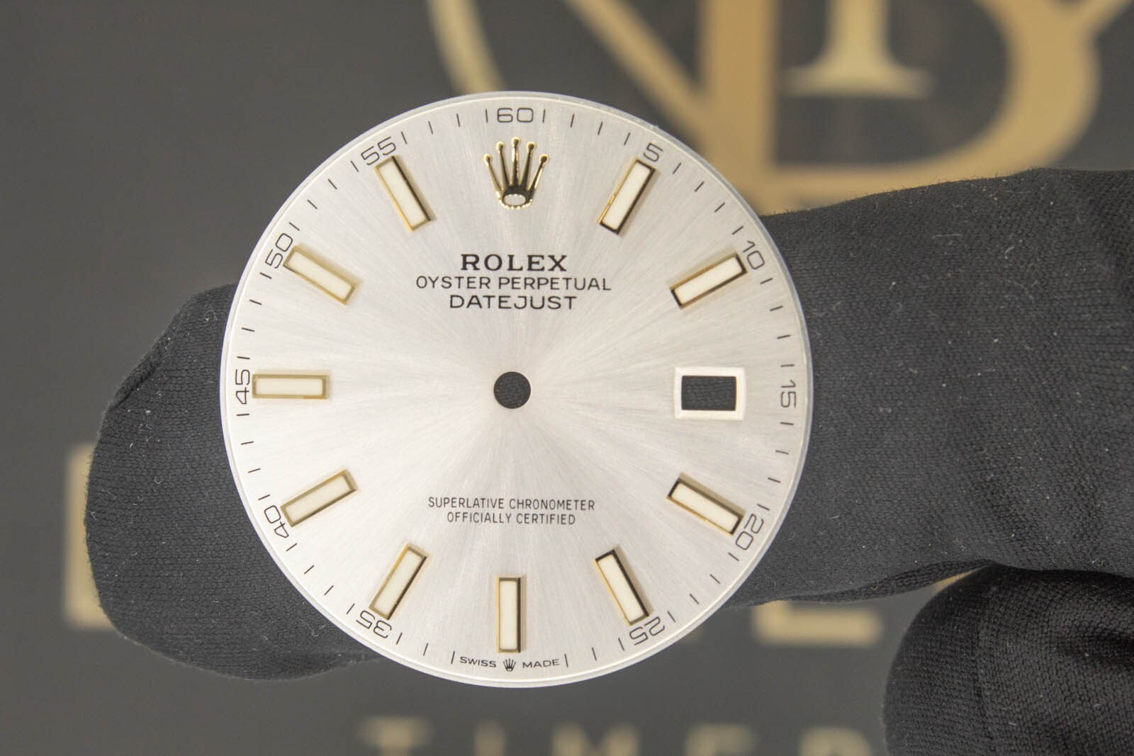Rolex Datejust 41mm Silver Stick Two Tone Dial Model 126333 EXTREMELY RARE