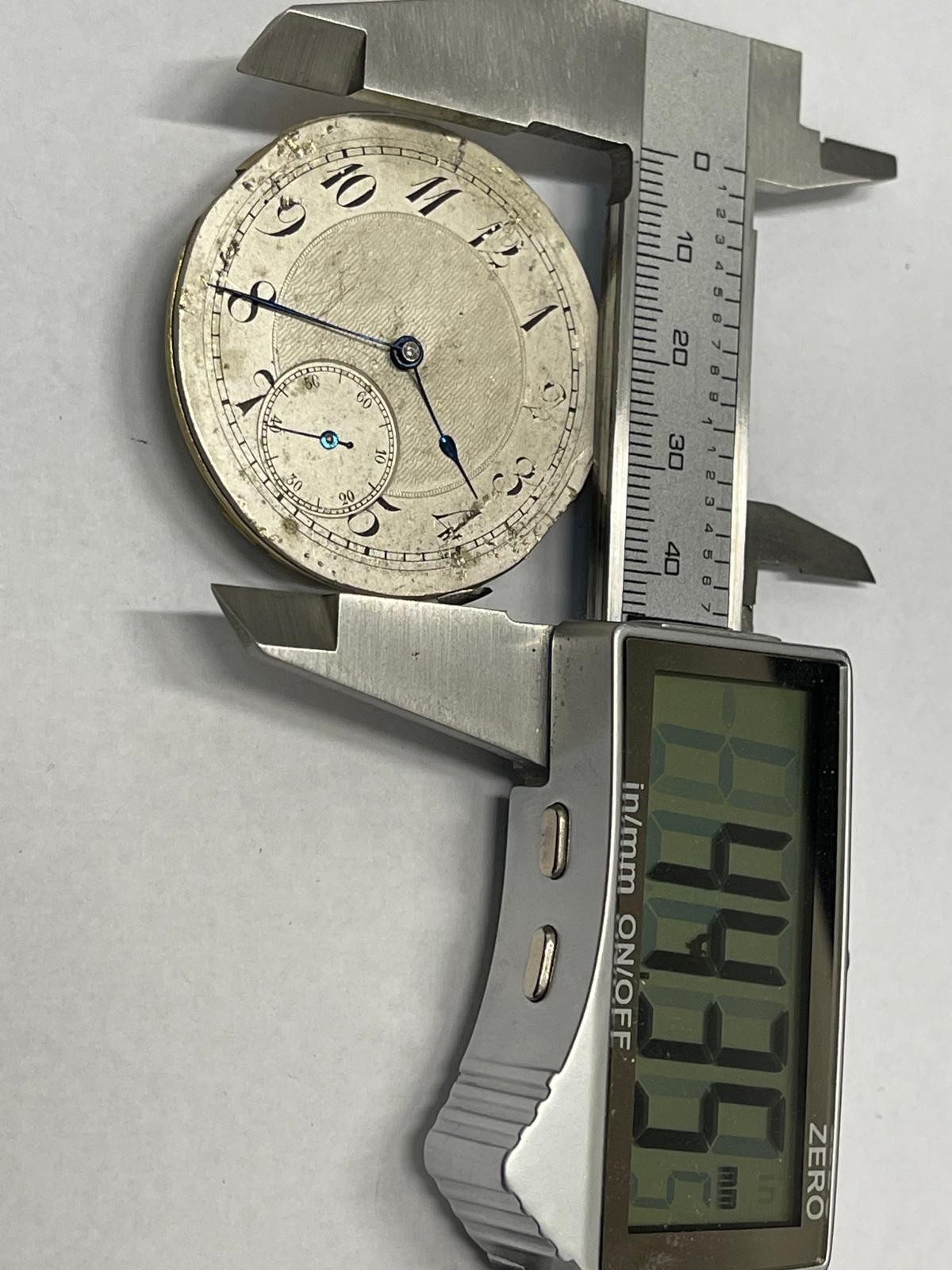 RARE NON WORKING POCKET WATCH MOVEMENT FOR PARTS RECOVERY – 078