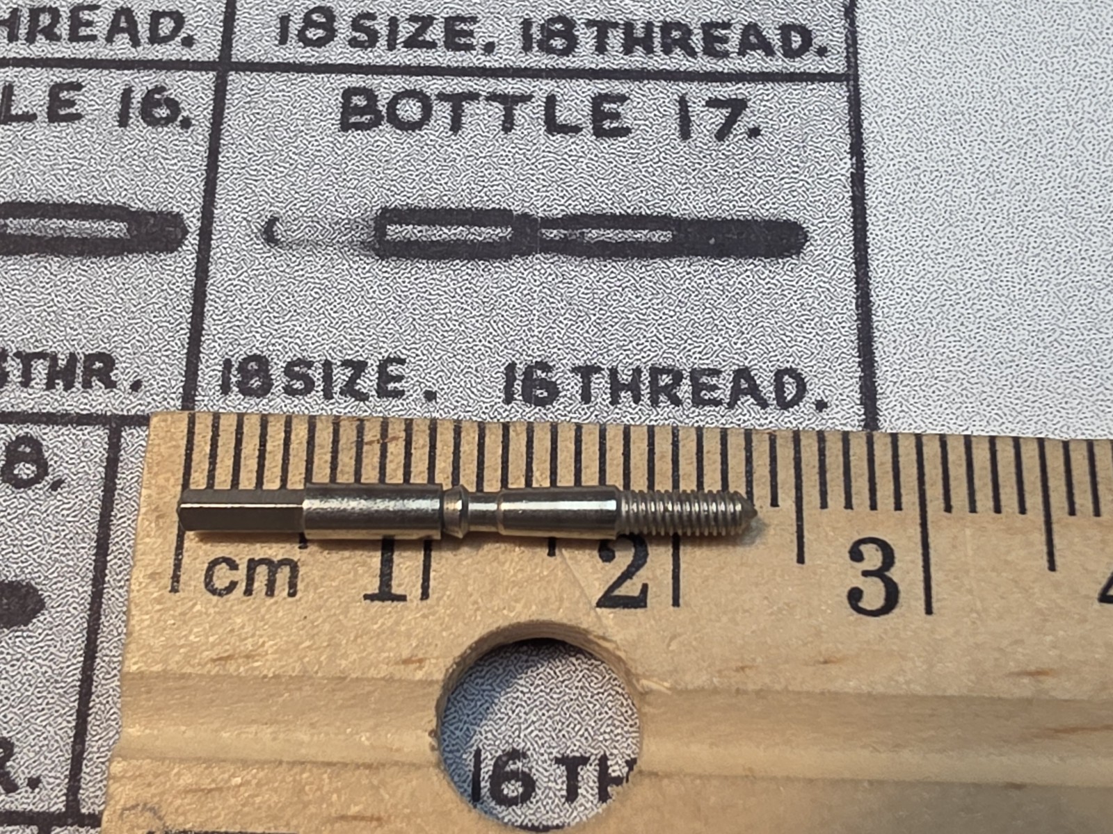 Vintage NOS Swartchild American Pocket Watch Tap 1 18s Square Stem Parts Spares
