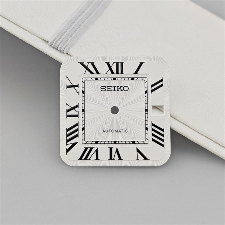 27mm Square Dial Arabic Numerals Modified Watch Dial Fit NH35 NH36 Movement
