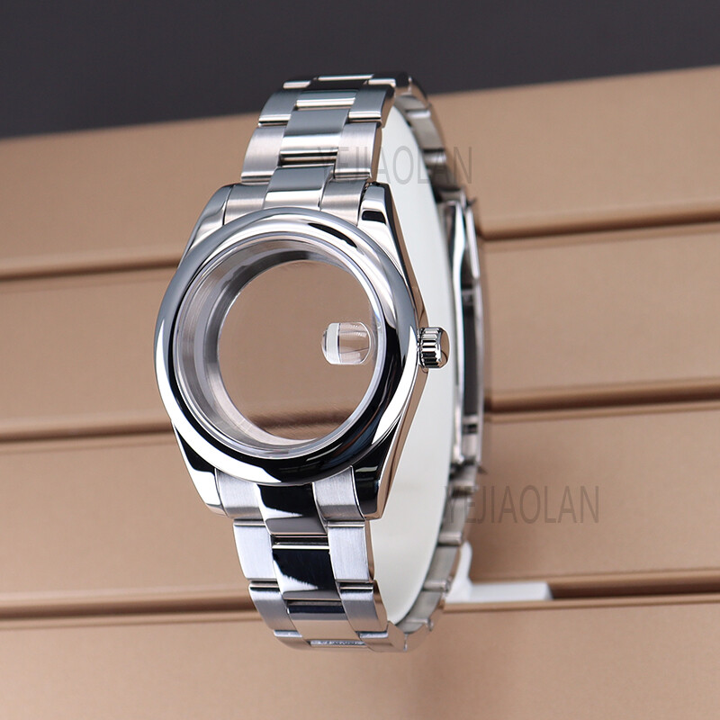 for NH35/36 8215 movement 36mm/39mm watch case oyster bracelet sapphire glass
