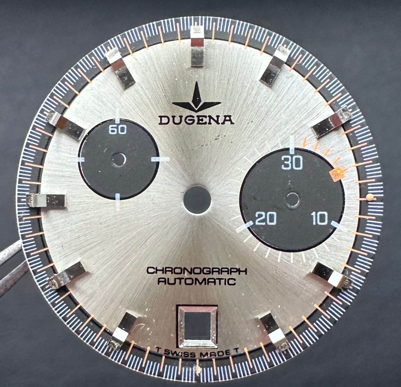 DIAL FOR BUREN CAL 15 DUGENA HEUER BREITLING VINTAGE CHRONOGRAPH Ø 30.6MM SWISS