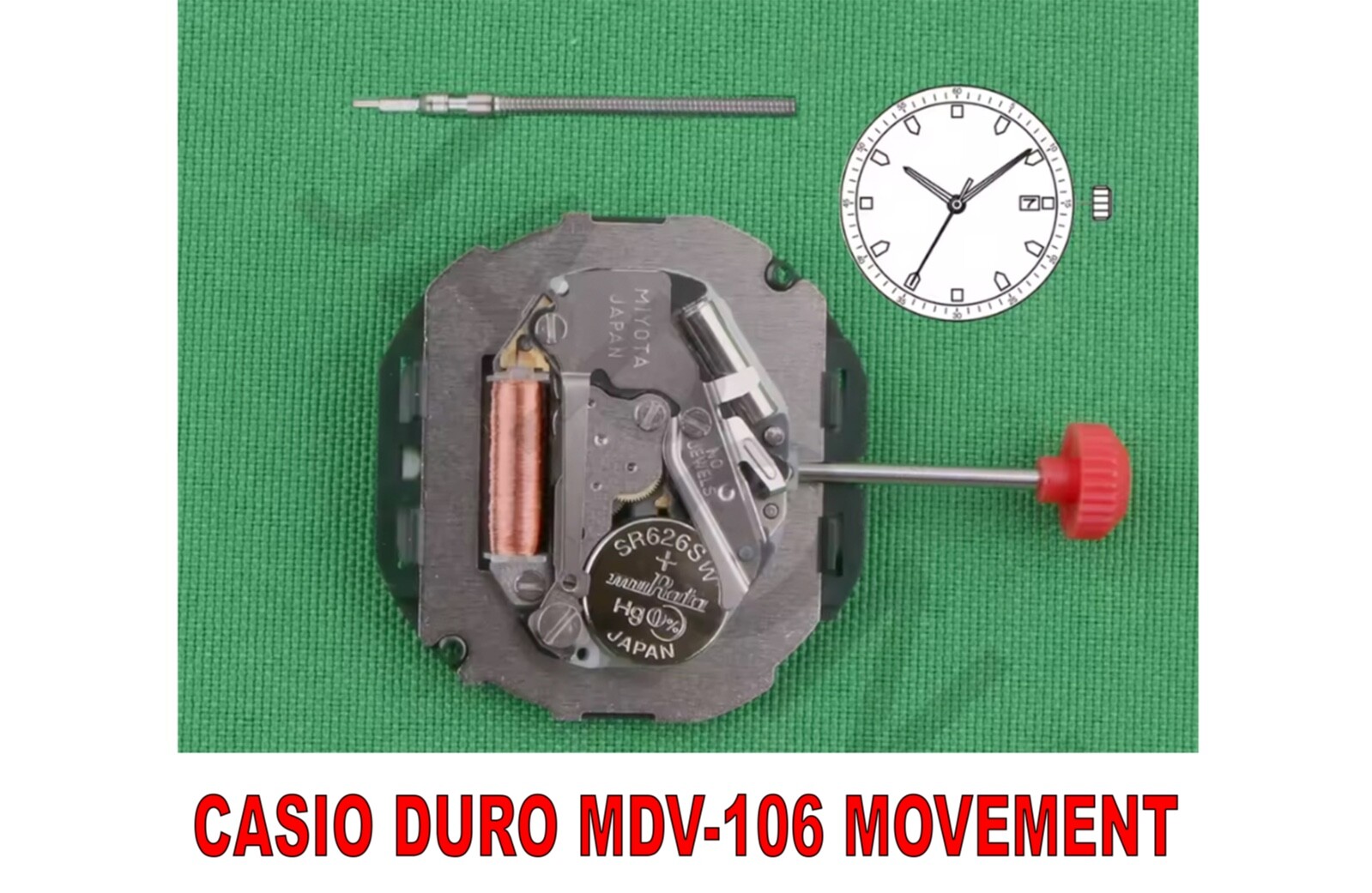 Casio Duro MDV-106 Marlin Japan Miyota Original Quartz Watch Movement NEW Parts