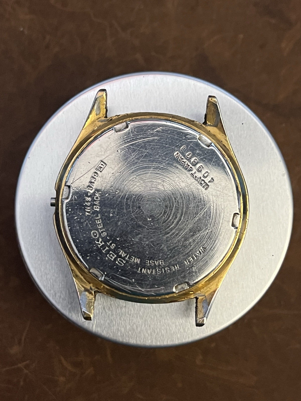 Seiko 7N43-8A39 Case W/ Crystal & Caseback. Preowned, For Parts.