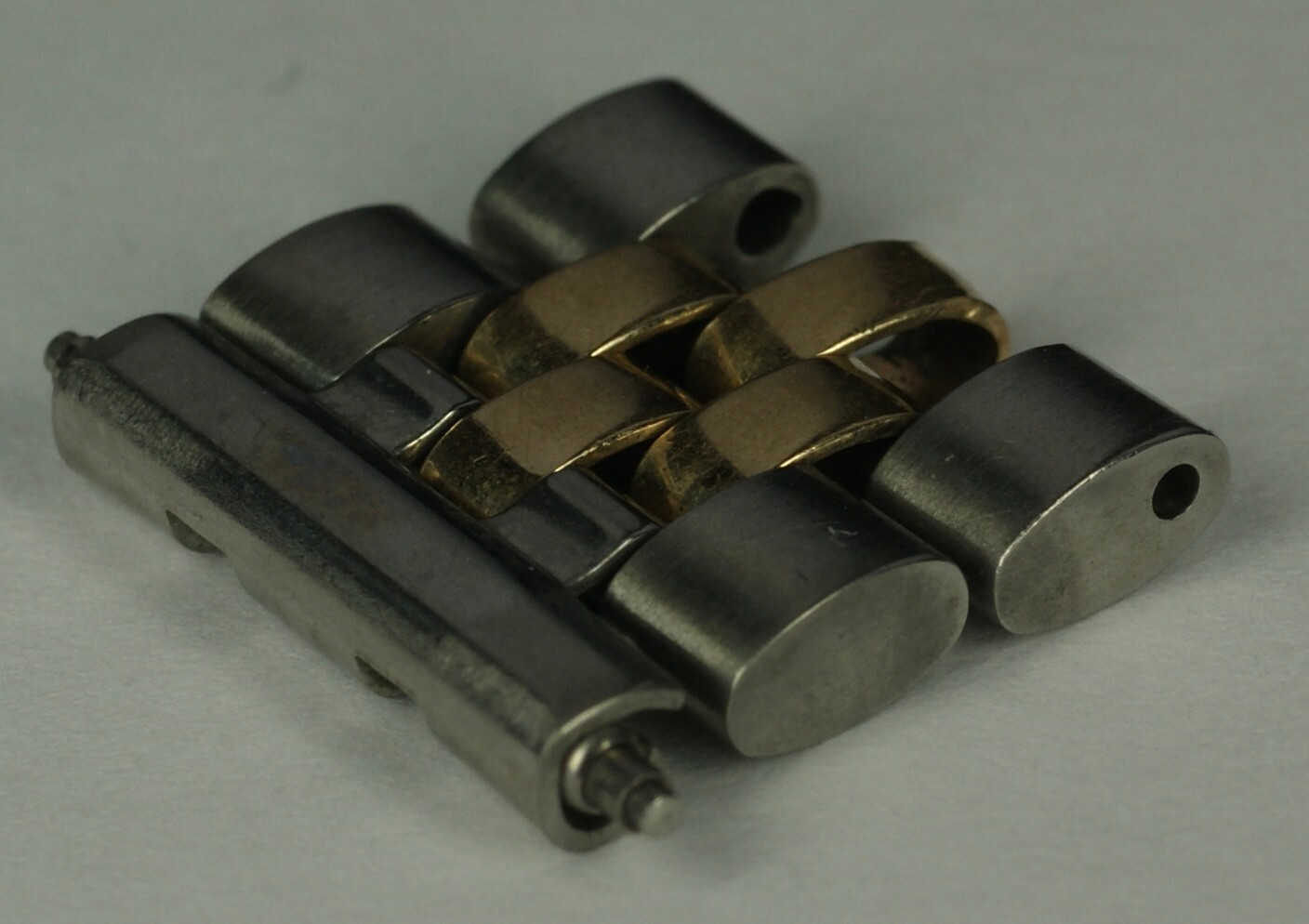 GENUINE ROLEX 15.5mm 14K Gold Steel Jubilee 2 Links Men Datejust Clasp End Part