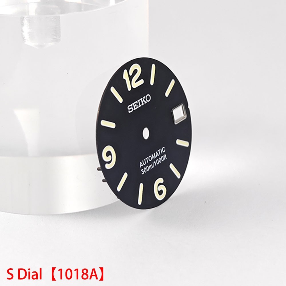 For Seiko 28.5mm Watch Dial Green Luminous Fit NH35 NH36 Movement Watches Faces