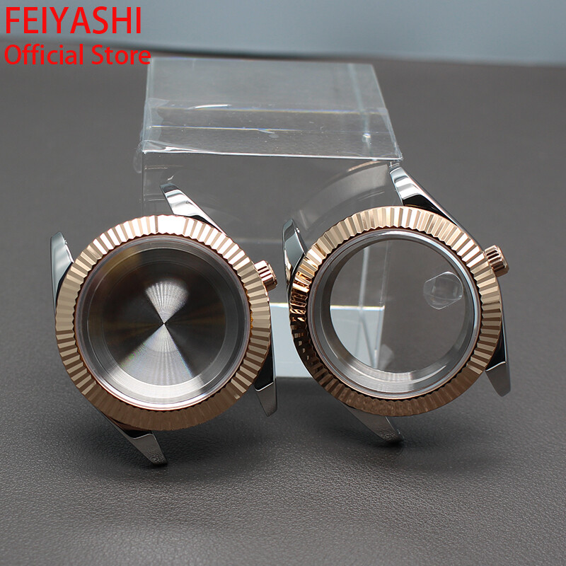 36mm/39mm Log Watch Case Sapphire Glass For Seiko NH35 nh36 8215 8205 28.5mmDial