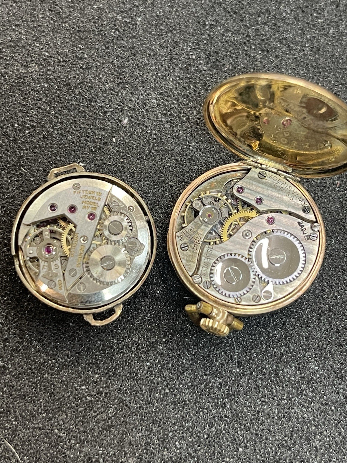 Watch Lot Parts/Repair – Benrus, Elgin, Moeris, Bulova, Lucien Piccard -TJ1489