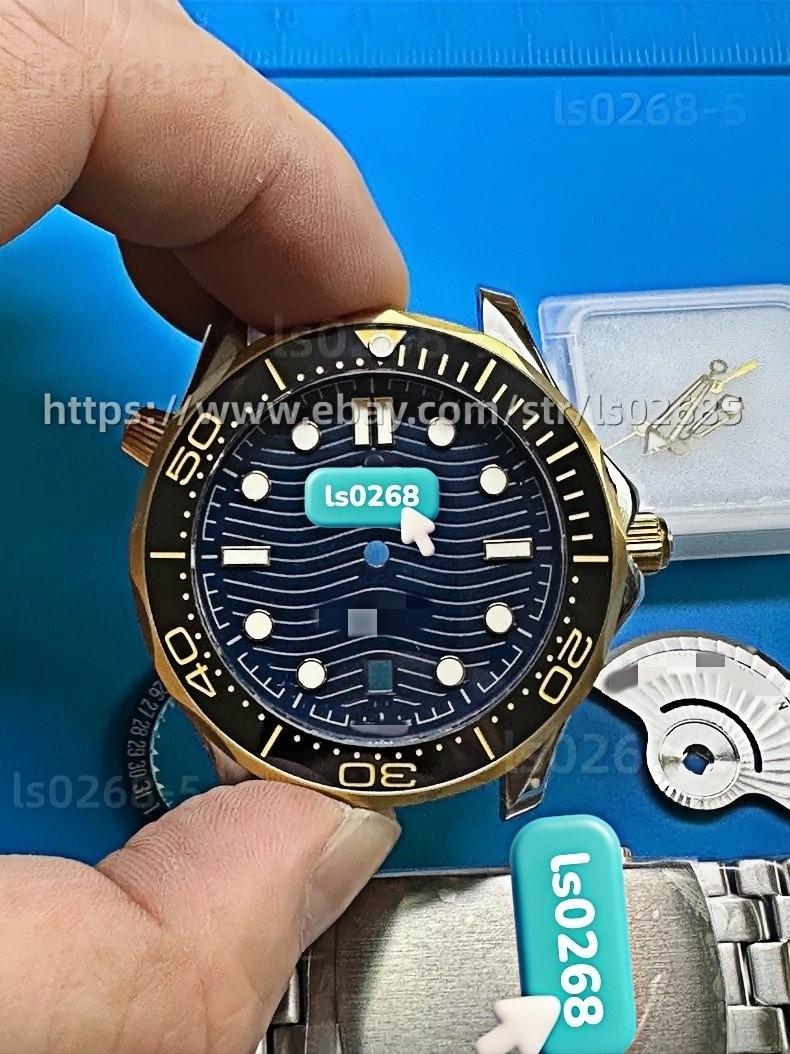 For a DIY 40mm Watch Steel Case kit For 8215movement