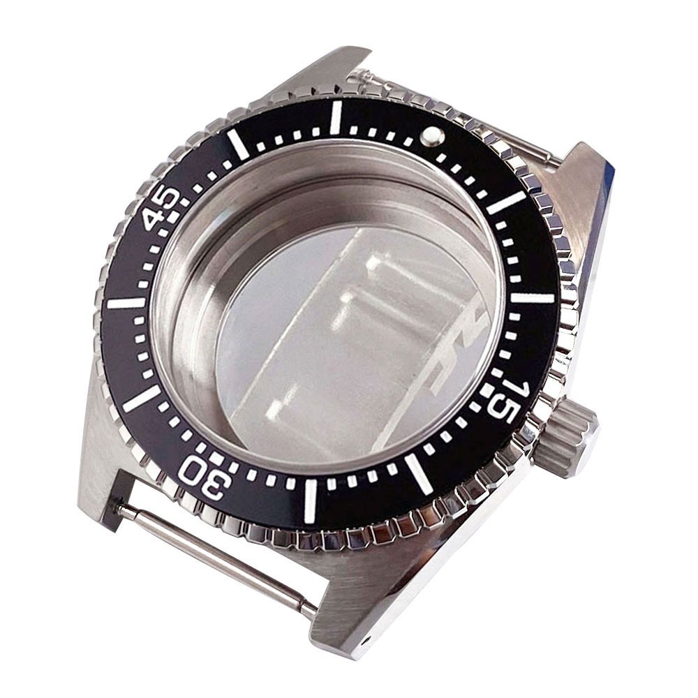 40mm Sapphire Glass Dive Watch Case Fit 62MAS Navigation Master NH35 NH36 2824