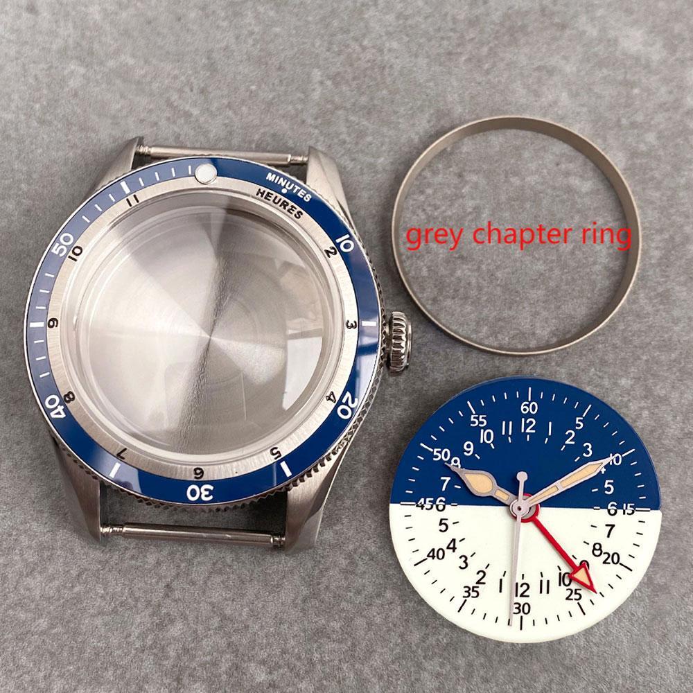 40mm 20ATM Diving Watch Case Chapter Ring Fit NH34 GMT NH34A 29mm Lume Dial