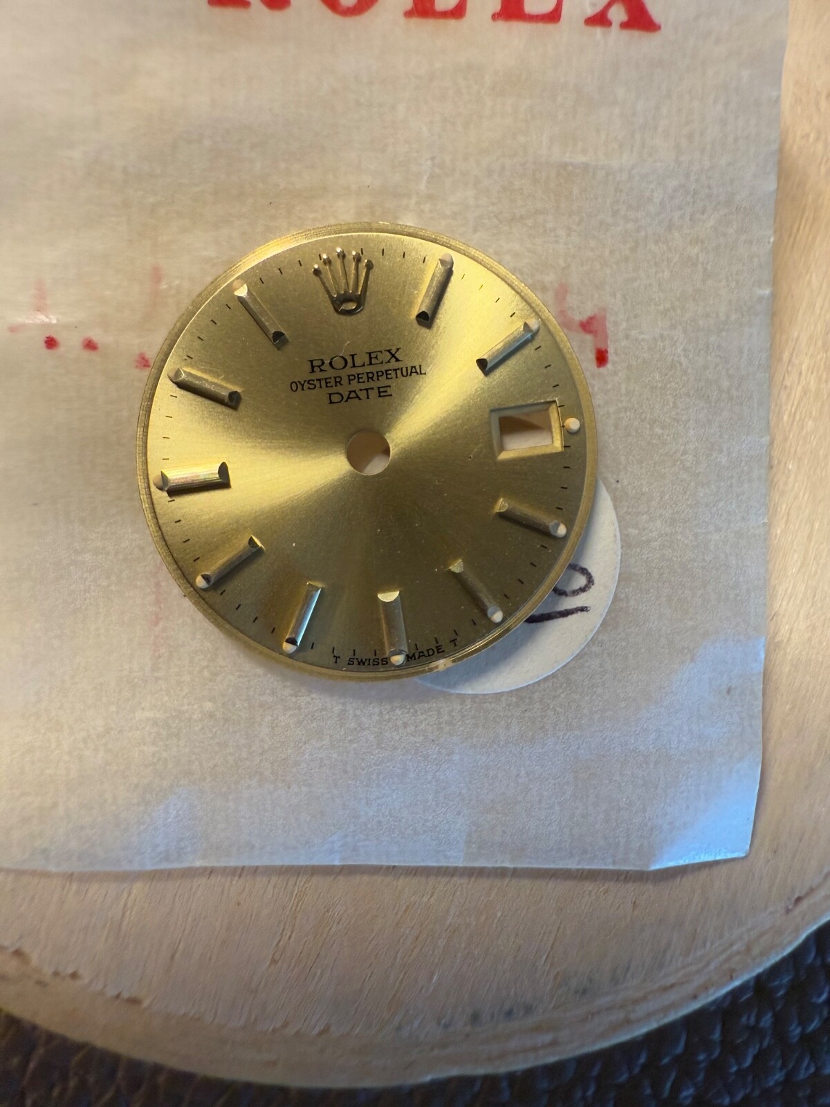 ROLEX OYSTER PERPETUAL DATE DIAL WATCH PARTS 26MM 2035 2135 NEW OLD STOCK