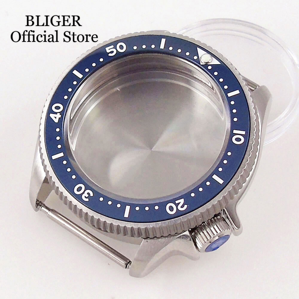 200M Waterproof 37mm Dive Watch Case Fit NH35 ETA 2824 PT5000 Sapphire 120 Click