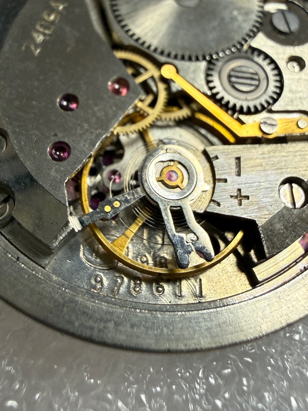 Watch movement USSR Vostok Cal.2409A plus Dial.For parts.