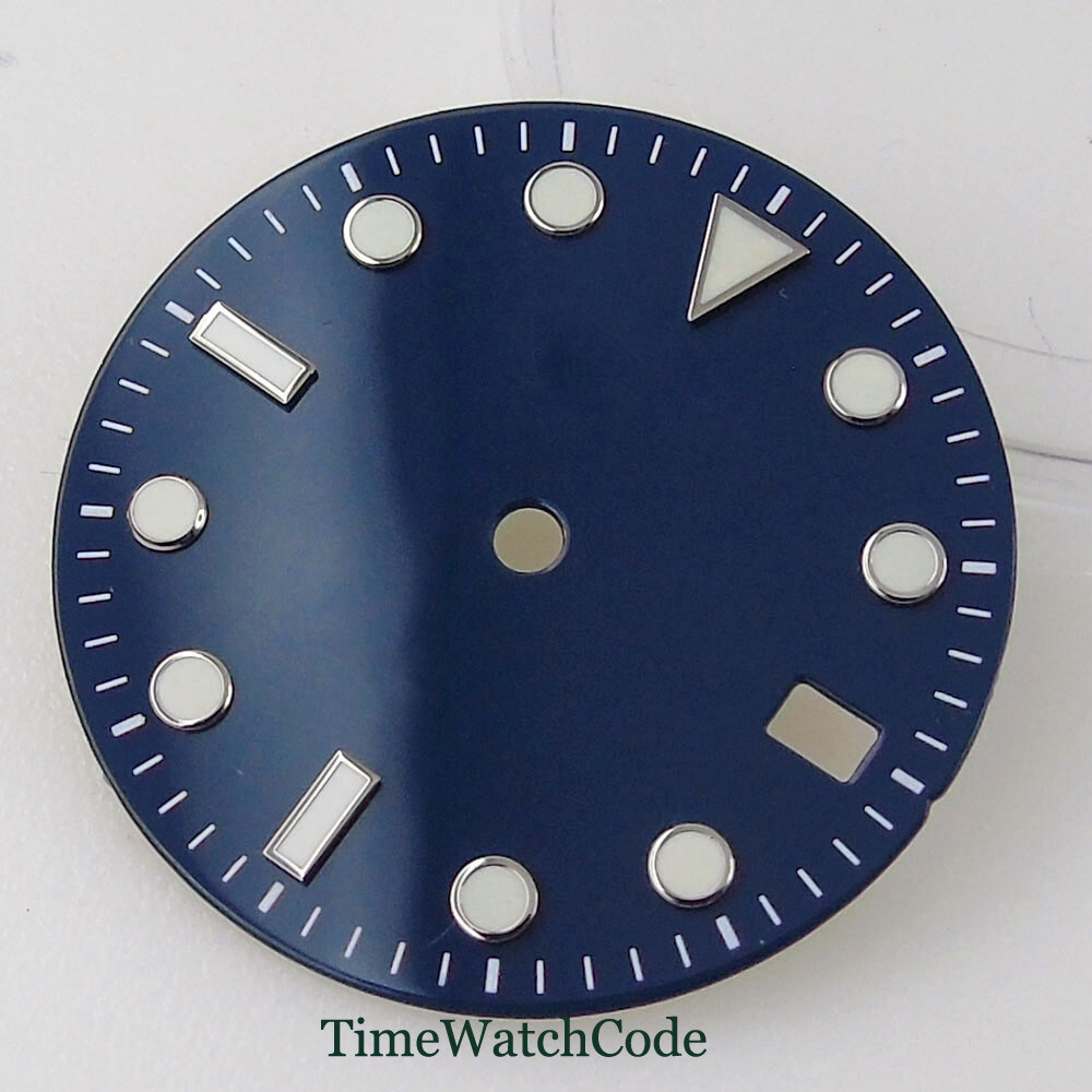 29mm Orange/Blue/Yellow Watch Dial+Hands Fit For NH35 NH35A Date Window Luminous